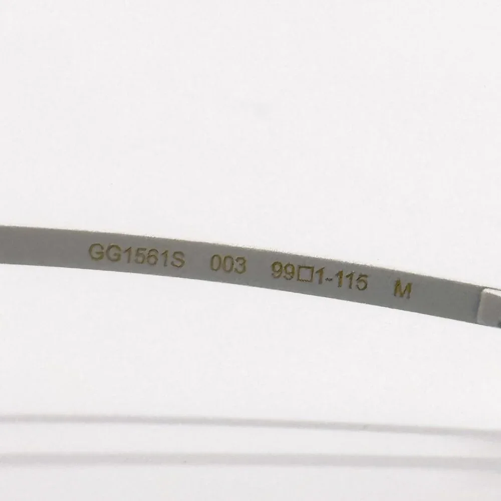 NEW GUCCI GG1561S 003 SHIELD IVORY GREEN UNISEX SUNGLASSES GUCCI